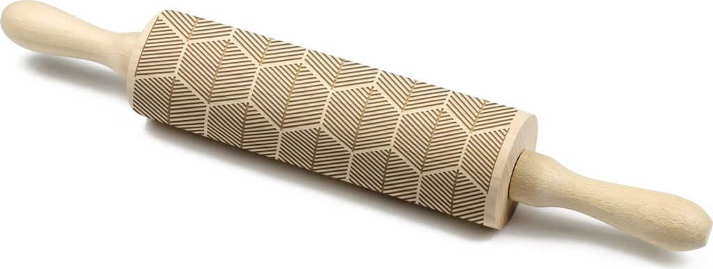 Tiles 4 - Gravierter Nudelholz für Backliebhaber, Marke Art-Dog