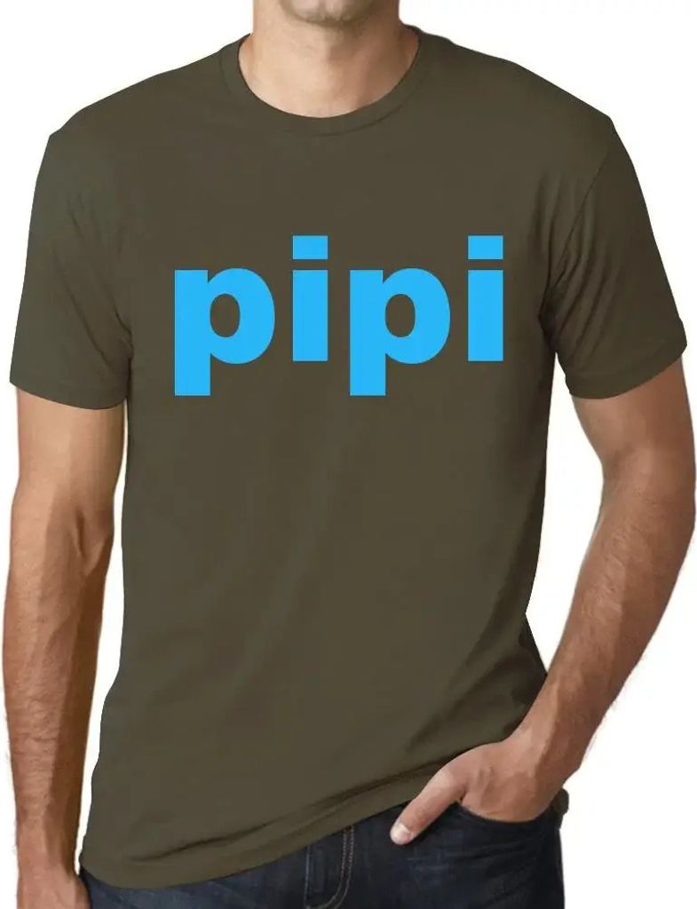 Herren Grafik T-Shirt Pipi Öko-Verantwortlich Vintage Jahrgang Kurzarm Lustige Druck Geburtstag Geschenk Mann
