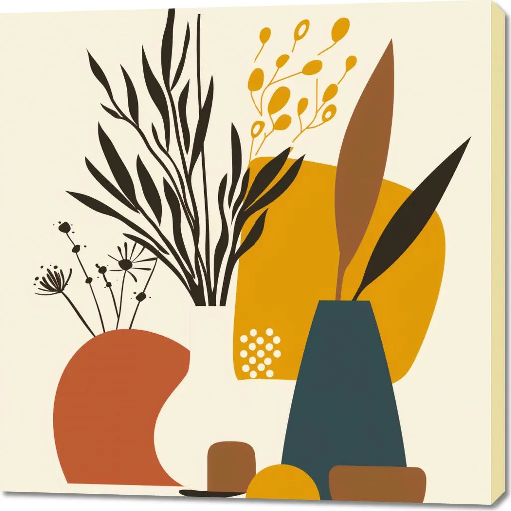 Offerta Quadro 100x100 Raccolta Invernale - Arredo Parete Soggiorno