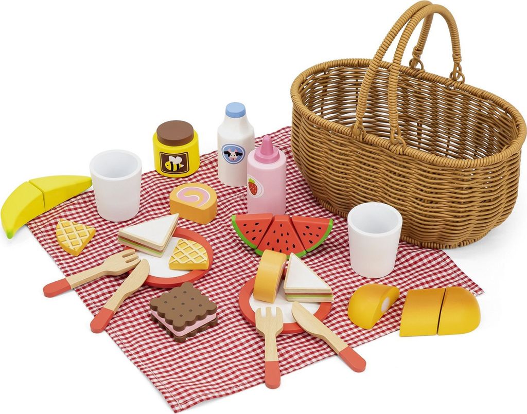 VIGA Set de pique-nique en bois 30 el. Image du produit 