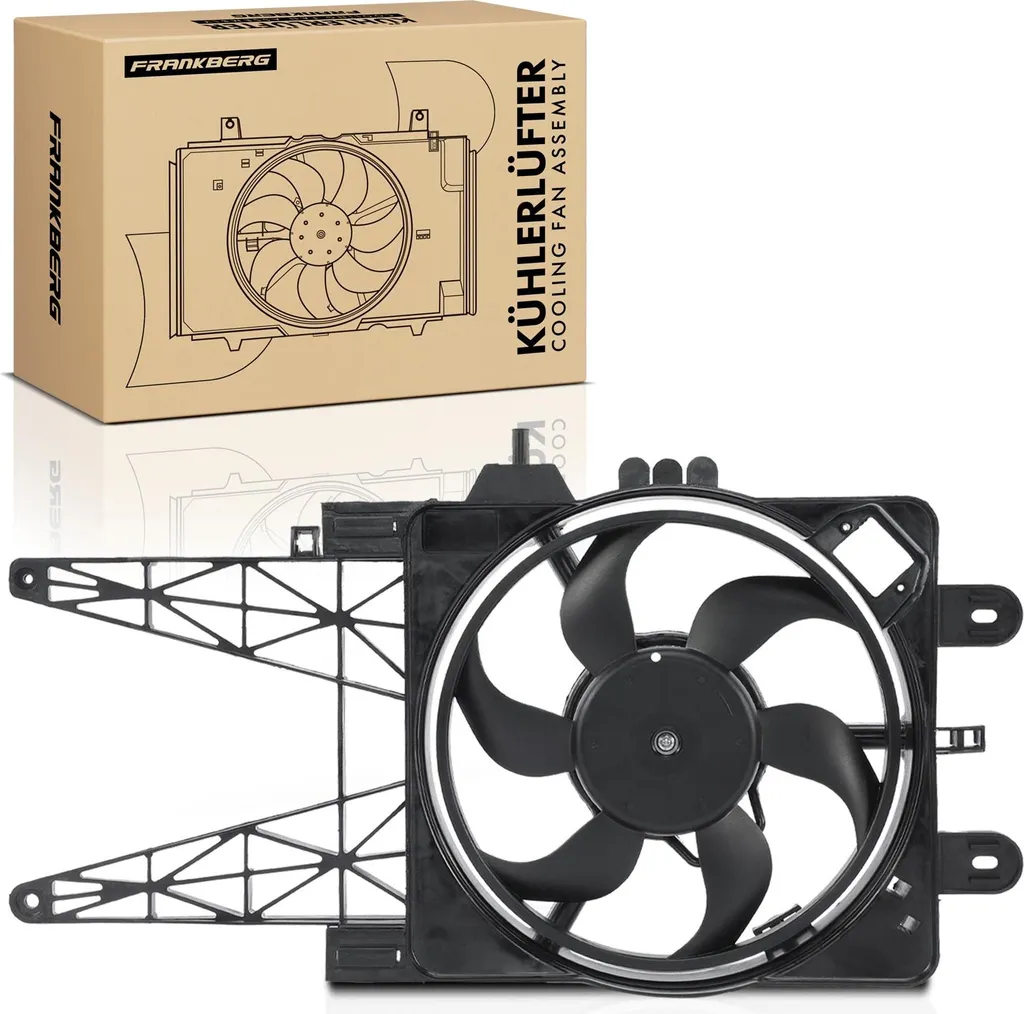 Ventilateur de Radiateur Robuste 12V pour Fiat Punto 188 Phase 1 et 2