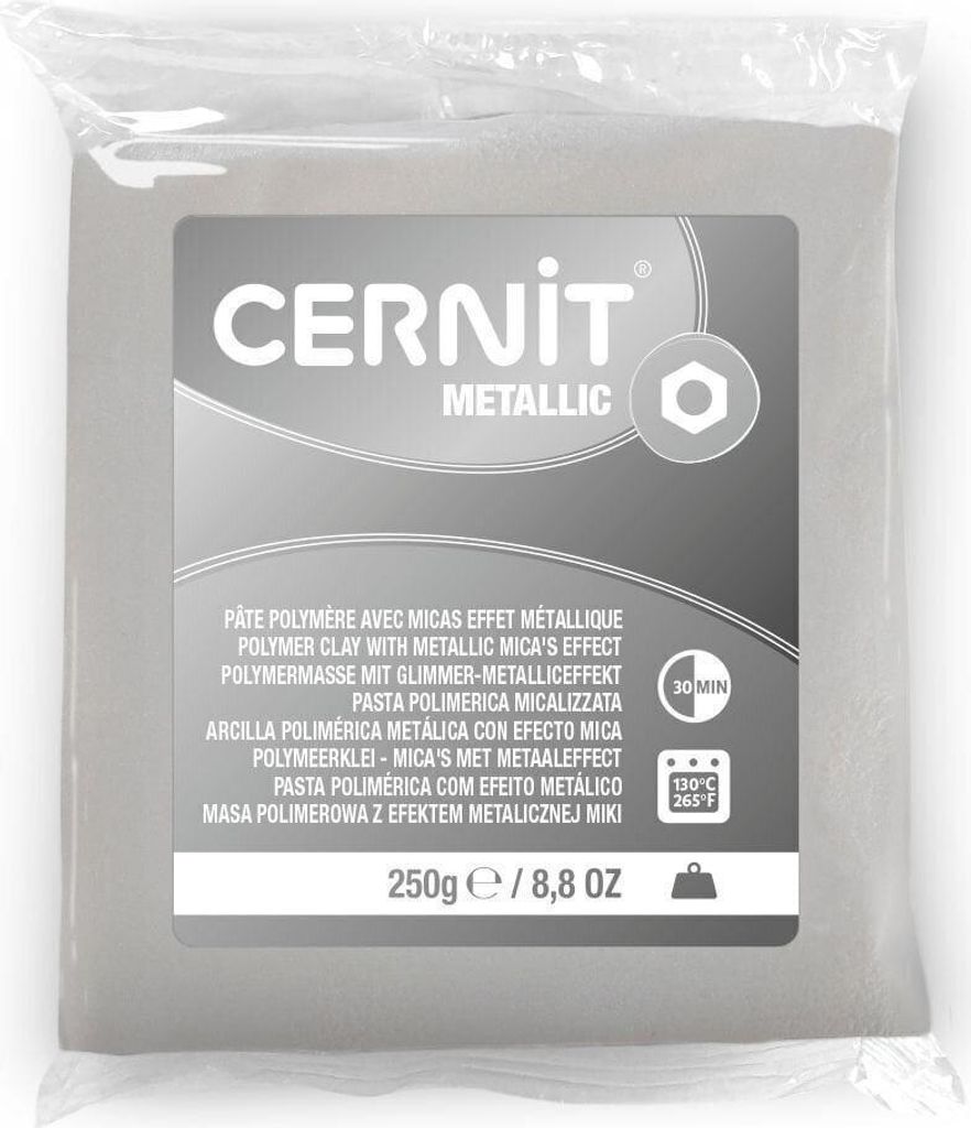 Cernit Metallic Glinka polimerowa Pearl White 250 g Zdjęcie produktu 
