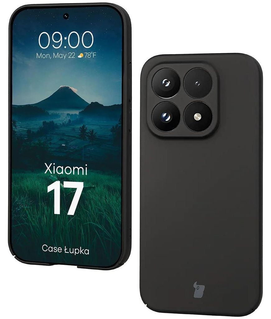 Handyhülle für Xiaomi 17, Bizon Case Lupka, Schwarz