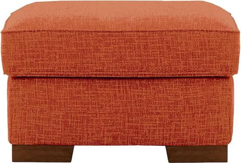 Pouf Carré en Chêne Foncé Avos-Vitolini - Finition Luxueuse Dark Oak