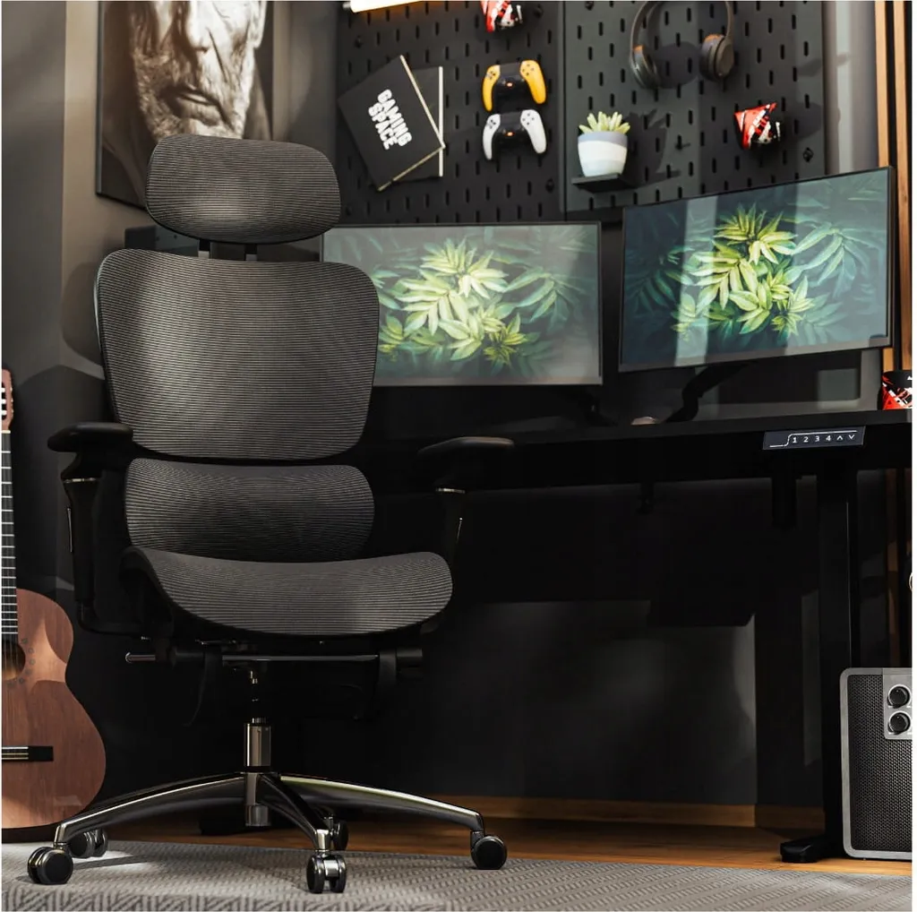 Siège de bureau avec repose-pieds et dossier réglable Mark Adler Expert