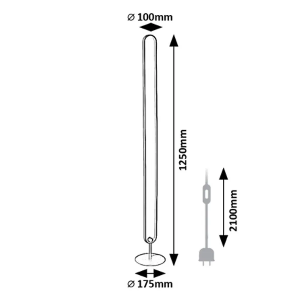Lampadaire RGB LED 19W Barto 74051 Rabalux avec télécommande incluse - 5