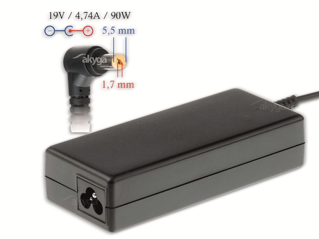 Akyga AK-ND-12 Netzteil & Spannungsumwandler Indoor 90 W Schwarz