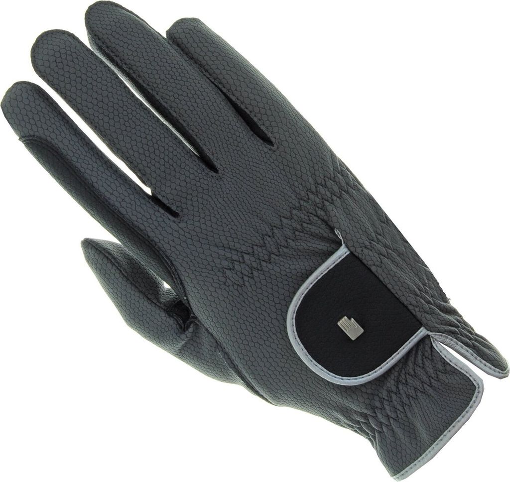 Roeckl MALTA Winter anthrazit/silber Unisex Reithandschuhe, Roe17_Gr.:7.5