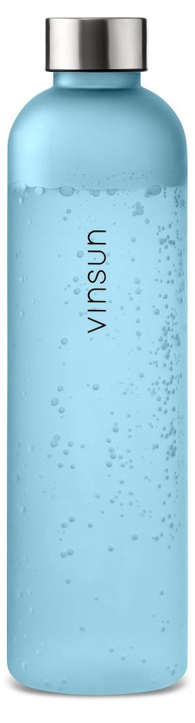 Trinkflasche 1L Sportflasche Wasserflasche BPA frei Kohlensäure geeignet Vinsun