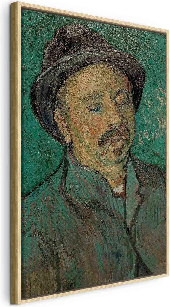 Italienischer Leinwand Leinwandbild - Portrait of a oneeyed man (Vincent Van Gogh) 80x120 cm Reproduktionen l-F-13183-b-a