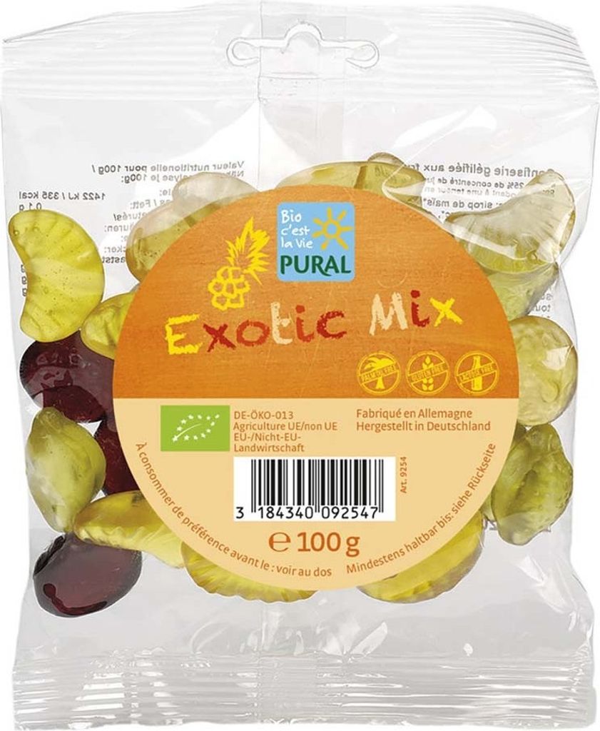 Fruchtgummi - Exotic Mix 100g Produktbild 