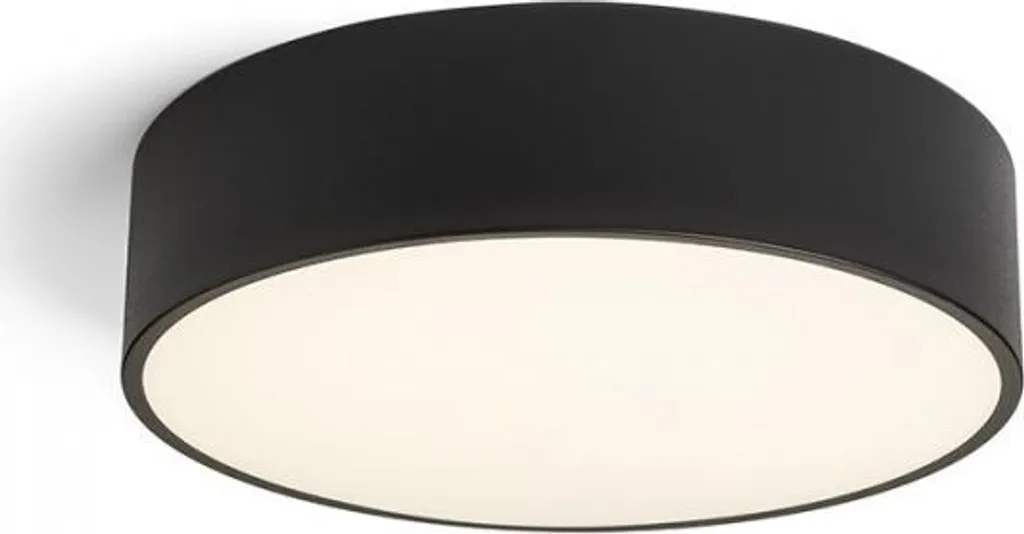 Plafonnier LED MEZZO 40 noir dimmable 30W : stop aux lumières agressives