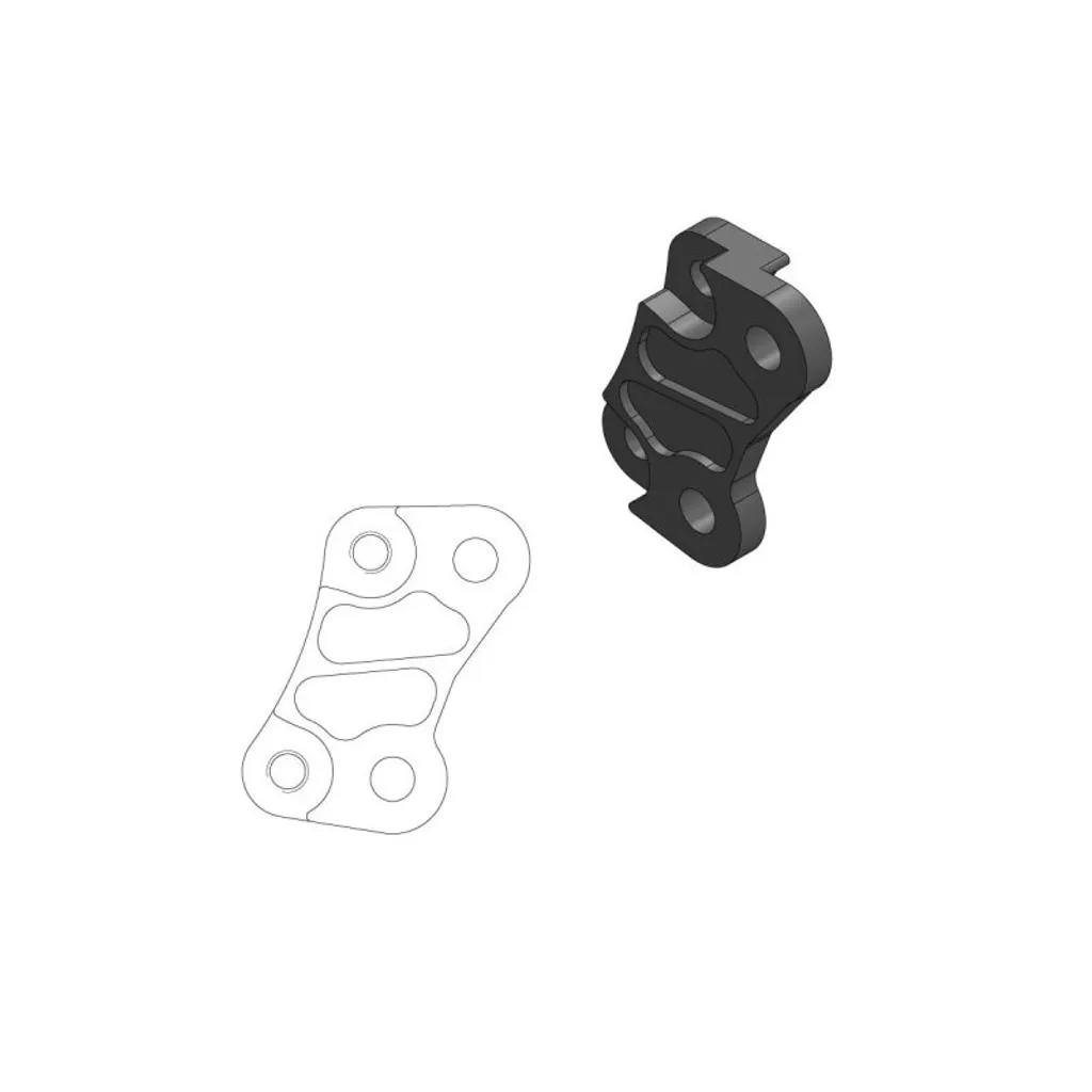 Support de Déport Moto-Master 260mm pour Étrier de Frein Moto 211075