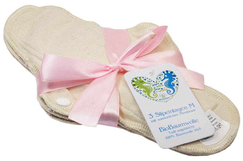 Blümchen Protège-slip imperméable BIO 3 pièces M 26x5cm Image du produit 