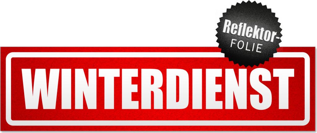 Winderdienst invertiert Magnetschild Schild magnetisch