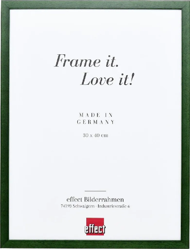 Telaio in legno effetto profilo Top S abete verde 25x70 cm vetro artistico