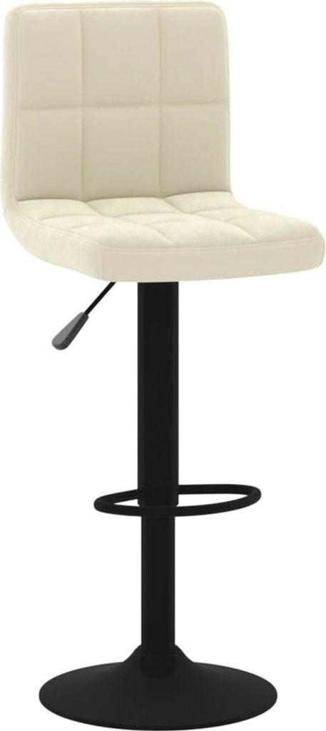 Barhocker Creme Samt