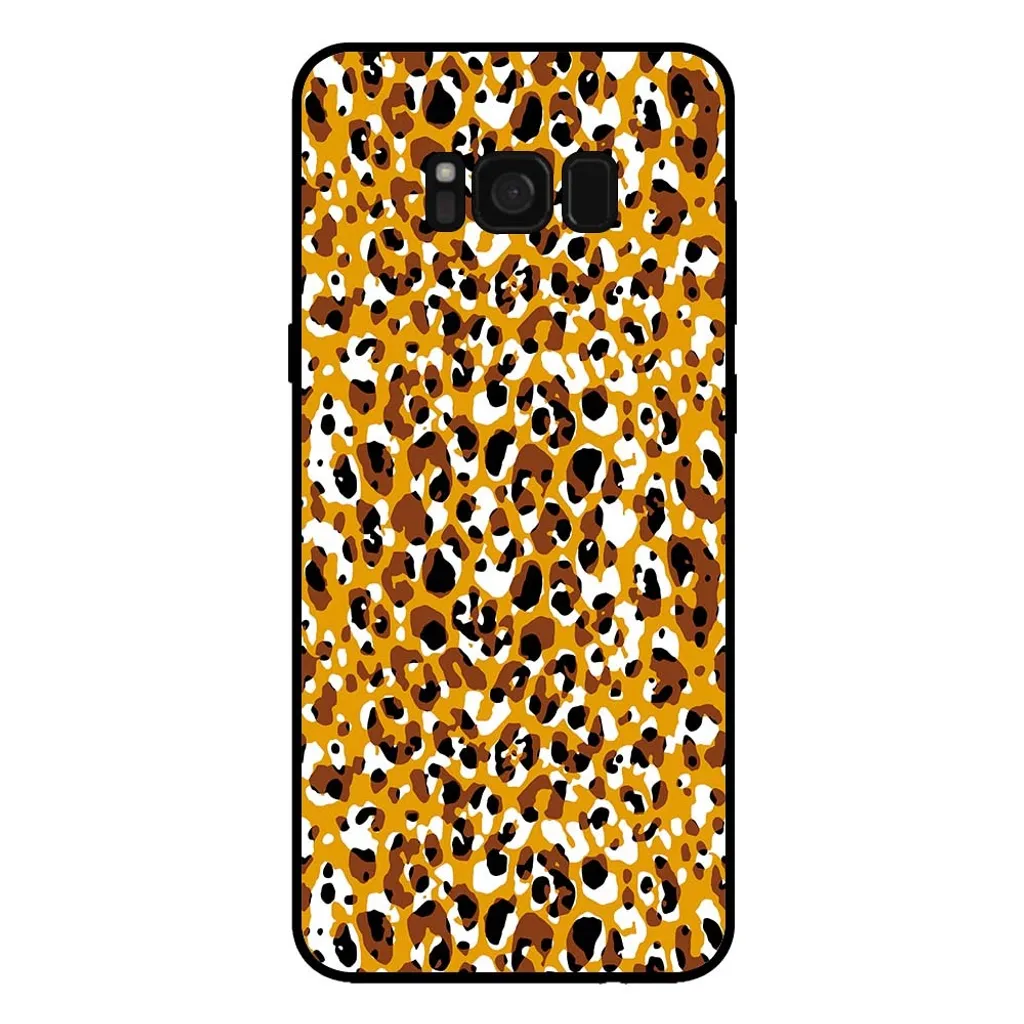 Cover Samsung S8 Divertente Pantera e Bradipo - Custodia TPU Marrone