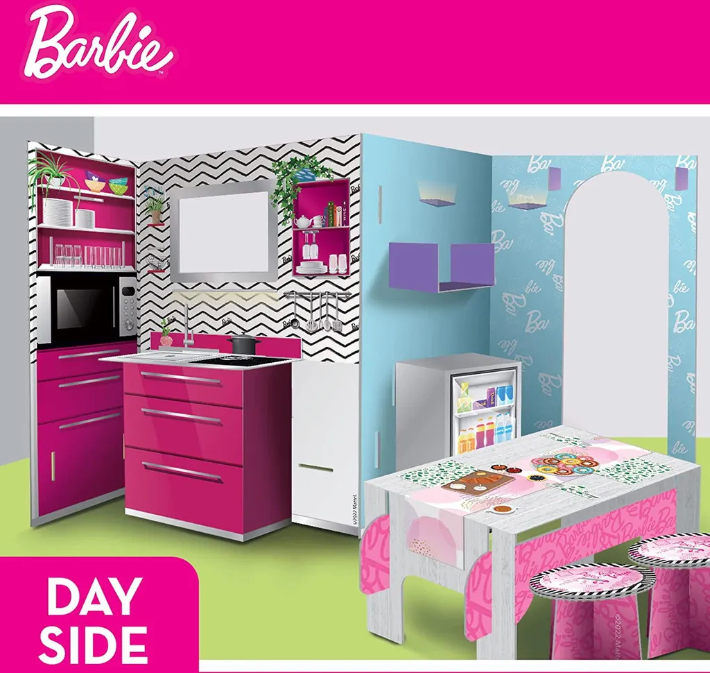 Activité manuelle enfant : maison de poupée à monter et colorier - 6