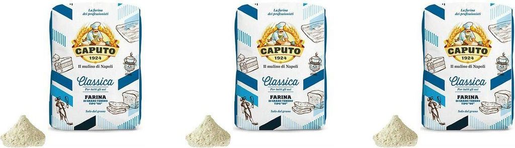 3x Farina Molino Caputo Classica per Pizza Napoli Pizzamehl Pizza Mehl 5kg