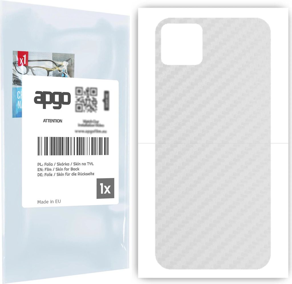 apgo Rückseite Schutzfolie für Cubot X20 Pro - Hinten Schutzfolie Carbon Transparent (durchsichtig), Rückseite Folie schützt vor Kratzern und ...