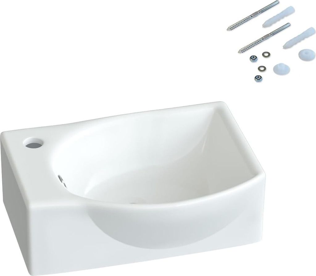 AQUABATOS Hängewaschbecken Keramik Waschtisch Produktbild 