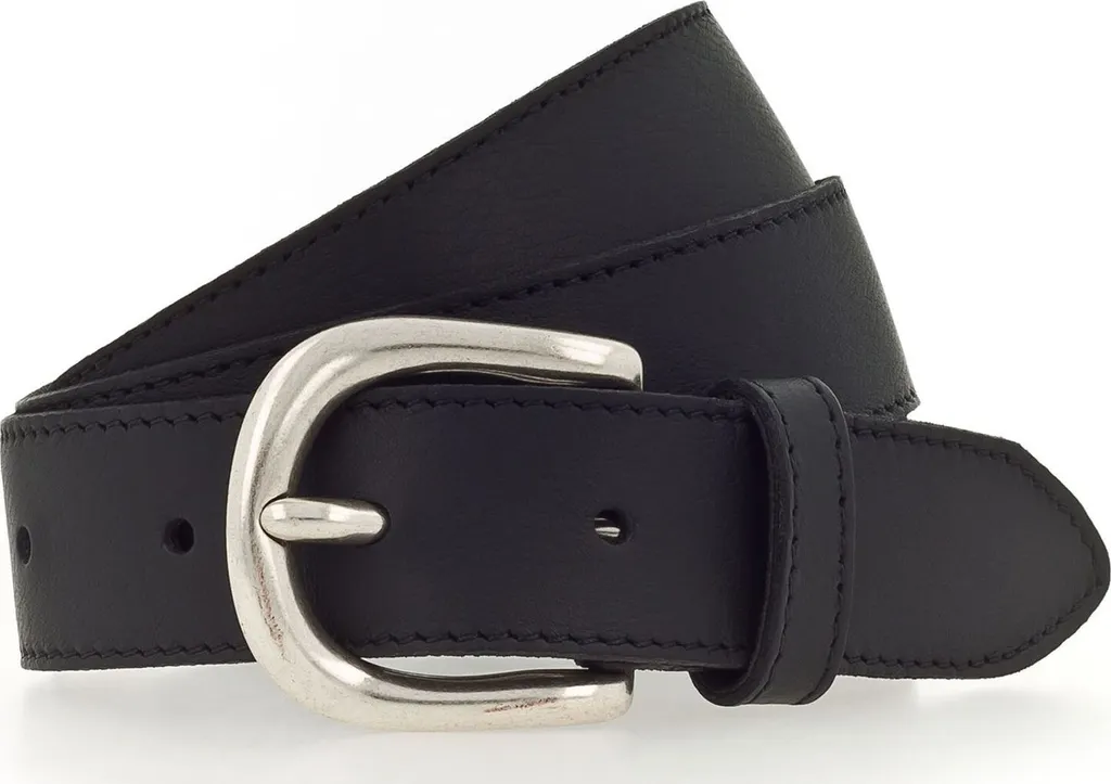 Vanzetti Cintura in Pelle Nera 30mm W85 | Stile Business Professionale