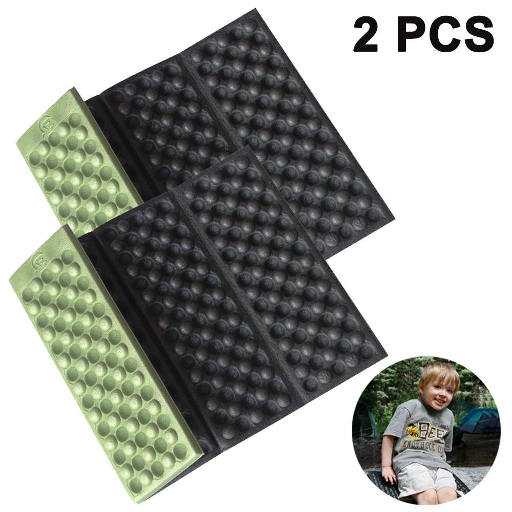 2-teiliges faltbares Sitzkissen, Sitzmatte, Thermokissen, wasserdichte und isolierte Sitzmatte für Outdoor-Camping und Picknick