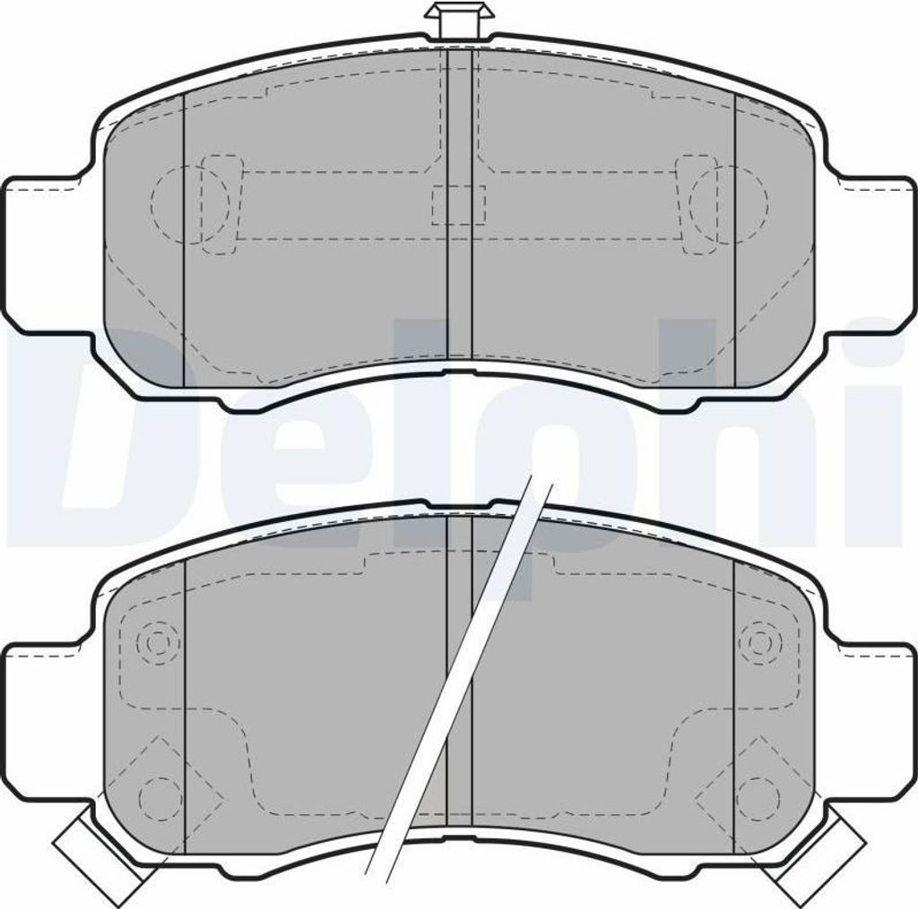 DELPHI Bremsbeläge Satz Vorne Bremsklötze für HONDA INSIGHT (ZE) LP1973
