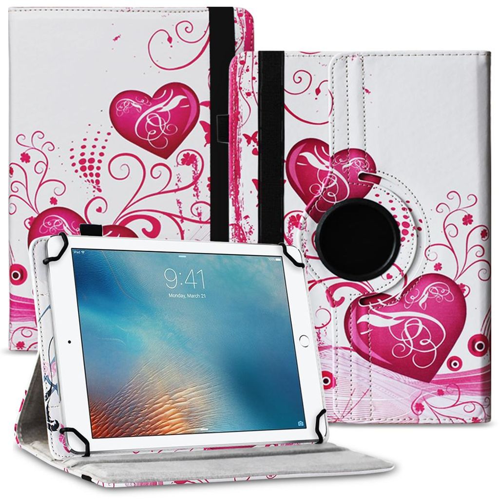 Tablet Hülle für Apple iPad Air 11 Zoll Tasche Schutzhülle Case Cover DrehbarFarbe 360 Uni:Motiv 6