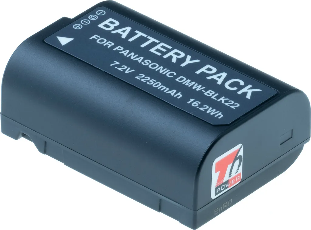 Batteria DMW-BLK22E Panasonic 7.2V 2250mAh T6 Power | Ricambio Top