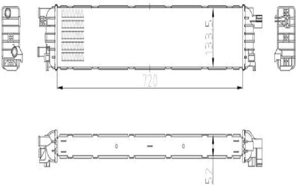 NRF 50037 Kühler Wasserkühler Motorkühler für AUDI A4 Avant (8K5, B8) A6 Avant (4G5, 4GD, C7) Q5 (8RB) A5 Sportback (8TA) A4 Limousine (8K2, B8)