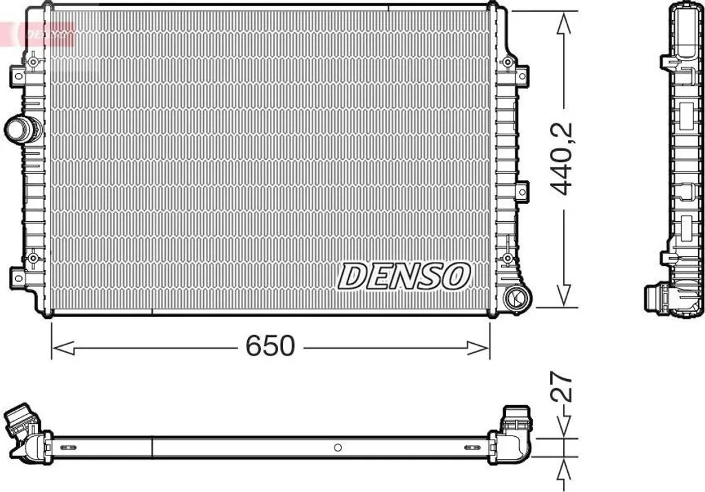 Radiateur de refroidissement moteur DRM32059 DENSO qualité origine