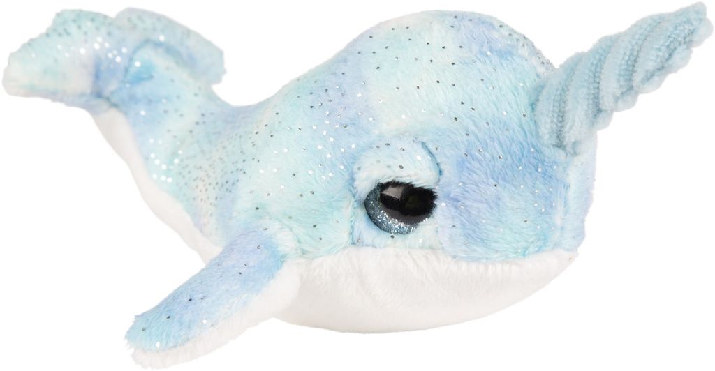Narwal klein hellblau 15 cm