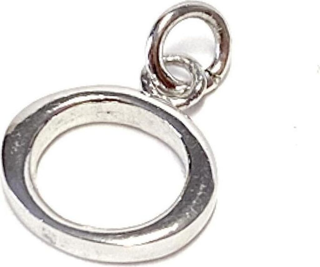 Buchstabenanhänger "O" in 925/- Sterling Silber rhod Produktbild 