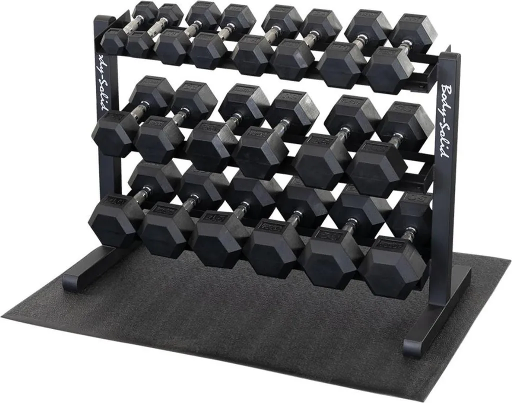 Rangement Haltères Body-Solid GDR363B 3 Étages pour Libérer votre Sol