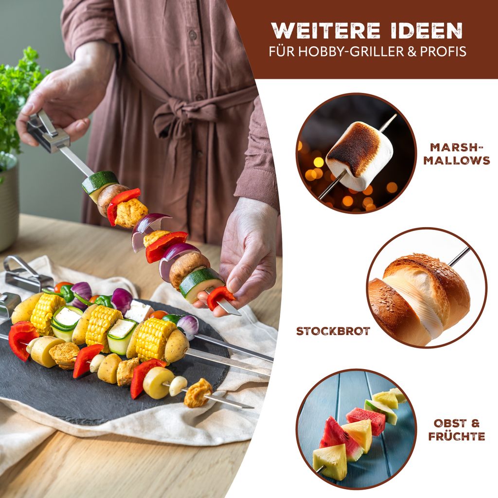 bremermann Grillspieße 6er-Set, integrierter Schieber, Produktbild 6