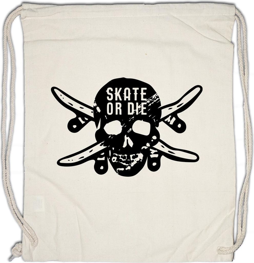 Urban Backwoods Skate Or Die II, Turnbeutel, Farbe: Beige