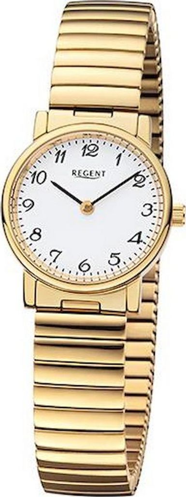 Regent Damen-Uhr Analog Quarz Metall Zug-Armband 27 mm F-1243
