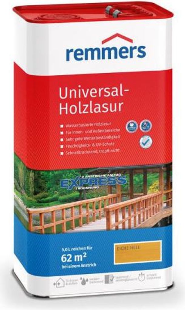 Remmers Universal-Holzlasur eiche hell 5L - 317205 Produktbild 