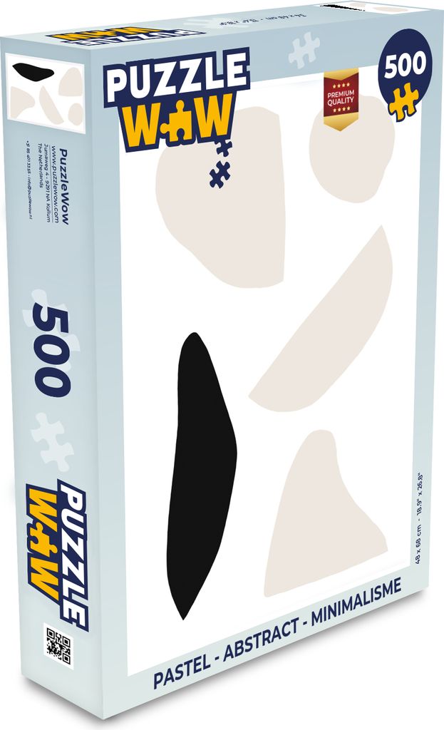 MuchoWow Puzzle 500 Teile Pastell - Abstrakt - Minimalismus - Denken - Spiel - Toy