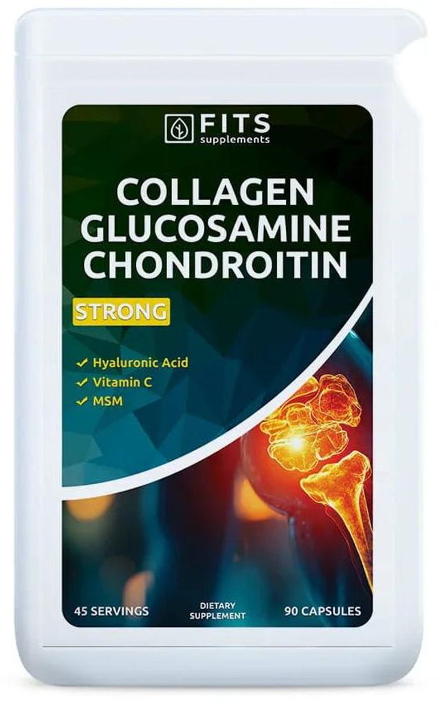 Kolagen, glukosamin, chondroitin – silná dávka, 90 tobolek Obrázek produktu 