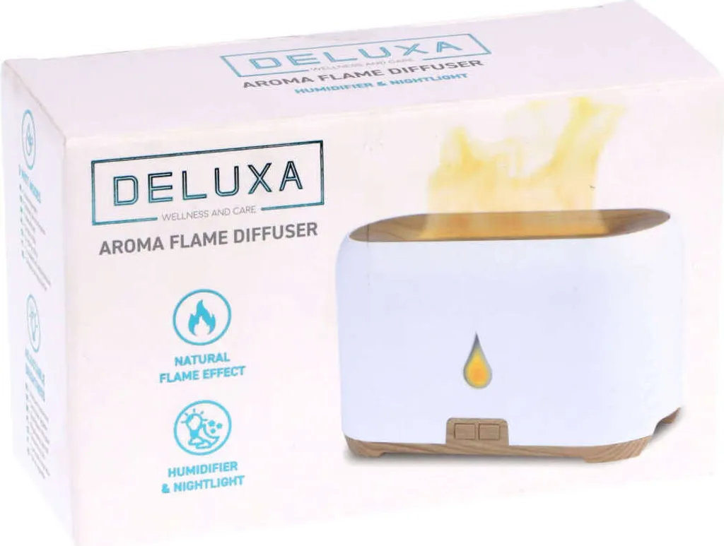 Humidificateur d'Air Design pour Salon et Chambre avec Effet Flamme Douce