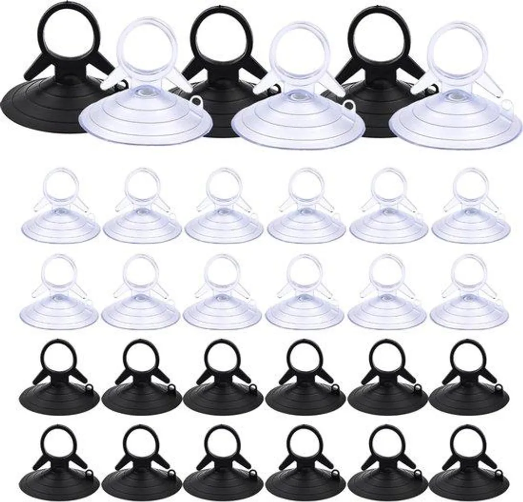 Ventouse à vis 45mm en PVC transparent pour salle de bain et cuisine