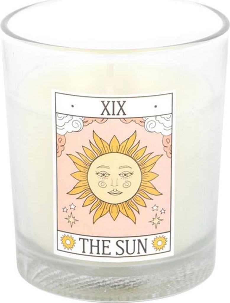 Something Different - "The Sun" Tarot, Kerze, Rosen Vintage SD10420 (Einheitsgröße) (Weiß/Hellrosa)
