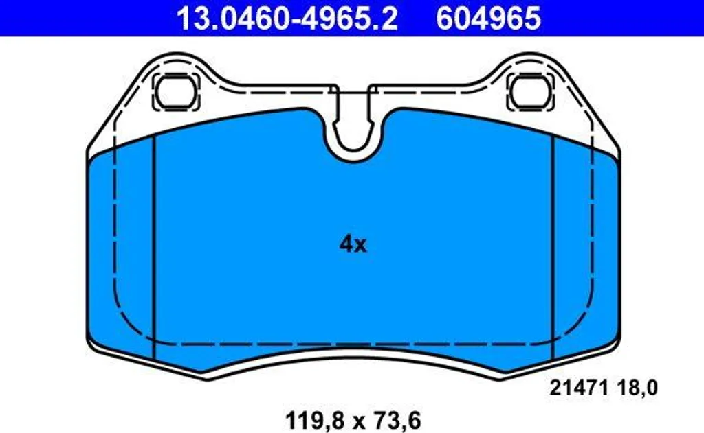 Kit Plaquettes de Frein pour BMW Série 7 E38 Entretien Système Freinage