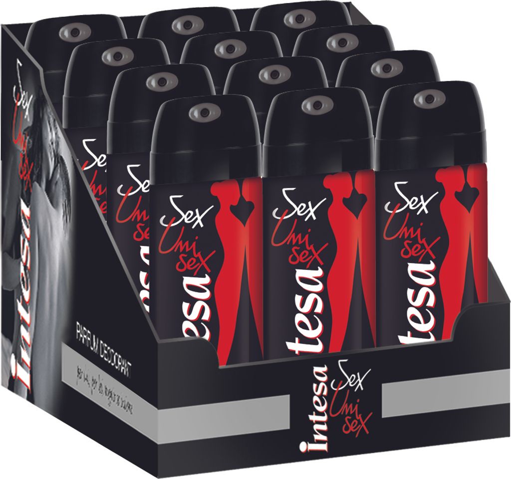 Intesa Unisex Sextreme Parfum Deodorant 12 x 125 ml Produktbild 