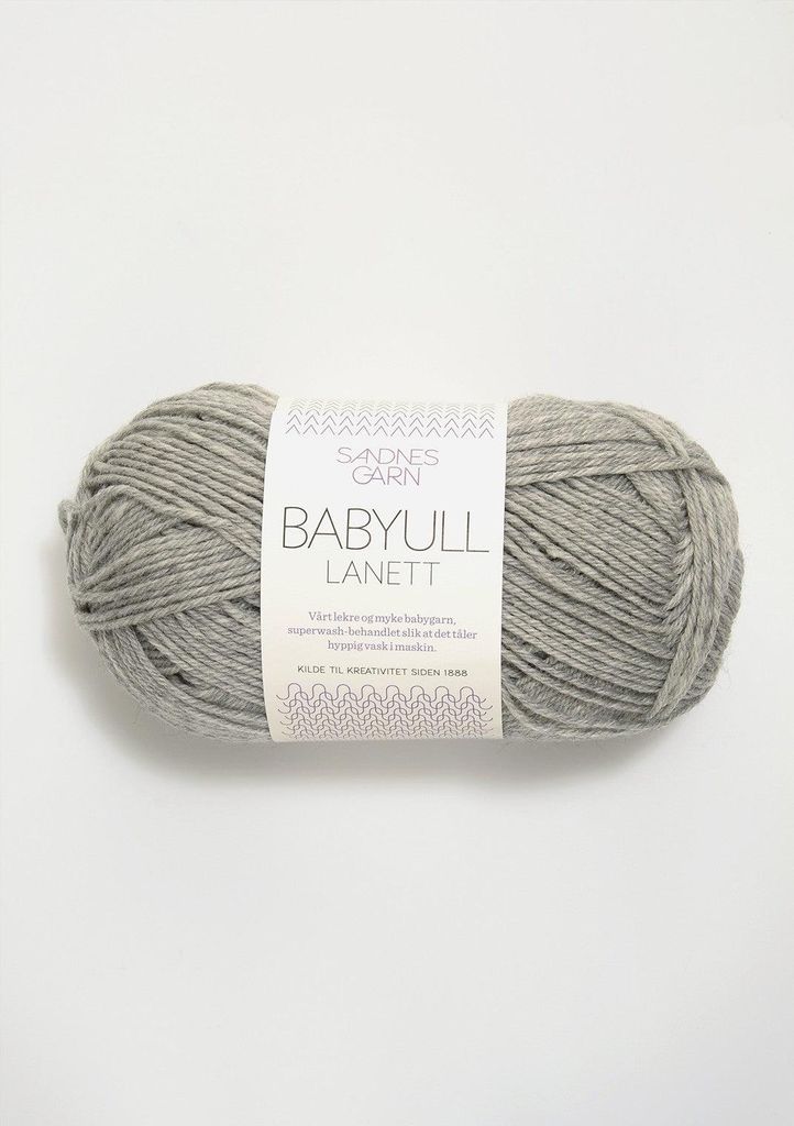 Babyull Lanett col. 1032 light grey mottled ca. 175 m 50 g