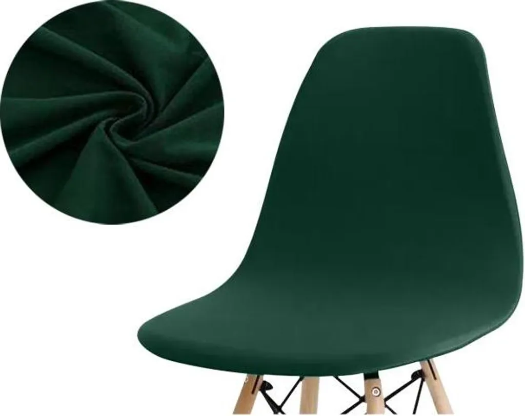 Sedia Verde Bottiglia GLATT COVER | Eleganza Scandinava Premium