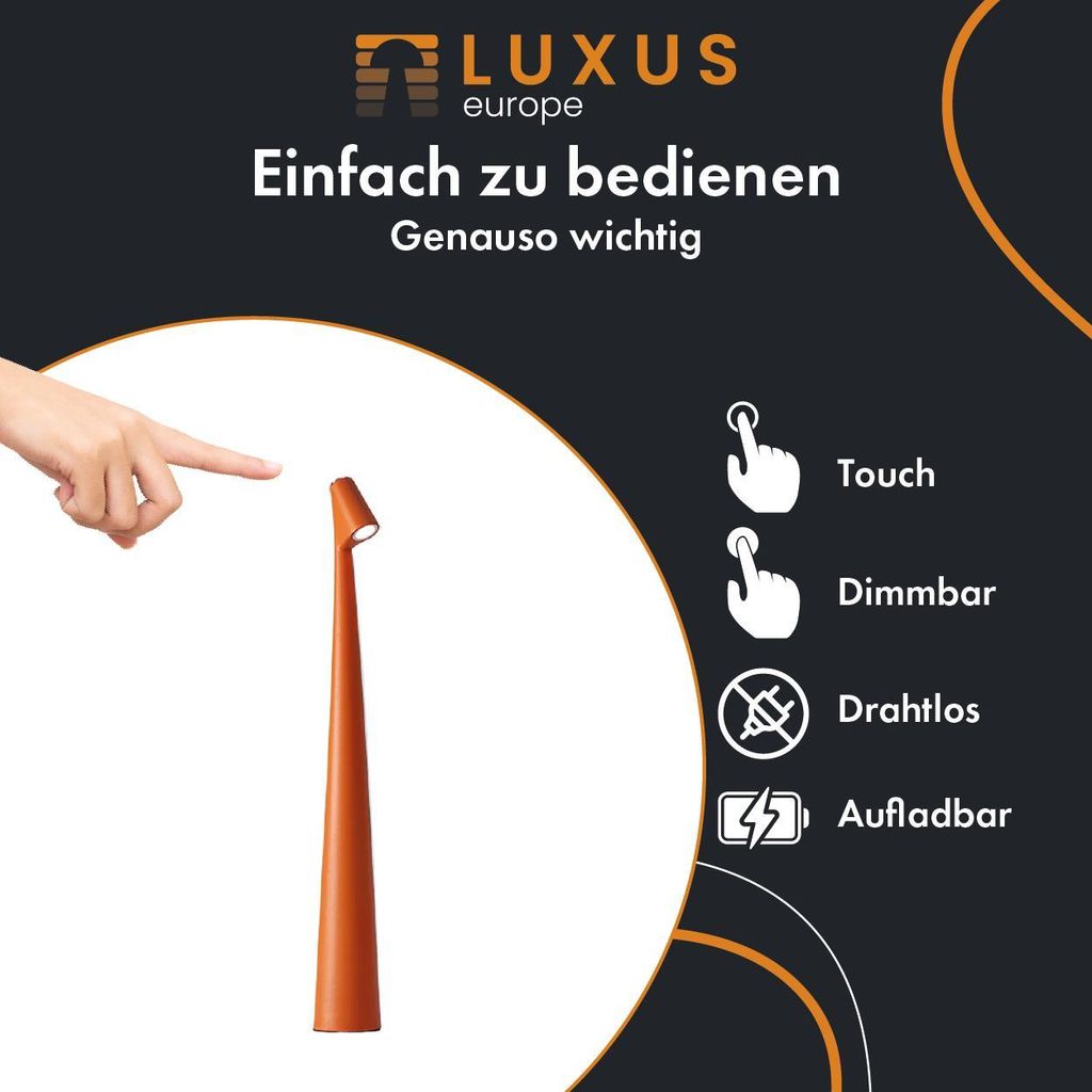 Luxury - Lampada da tavolo Touch Deluxe - Madelief - Immagine del prodotto 